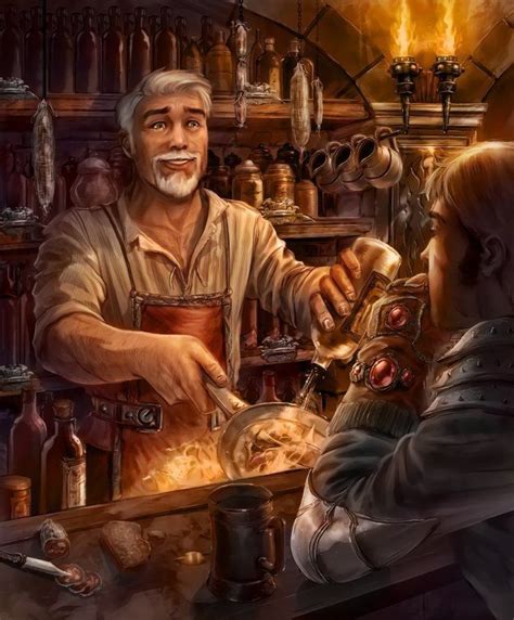 dnd bartender|fantasy bartender.